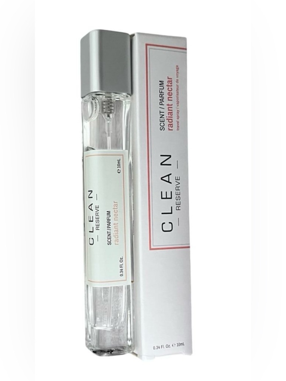 CLEAN Reserve RADIANT NECTAR Parfum Spray .34 oz/ 10 ml ~ Large Travel